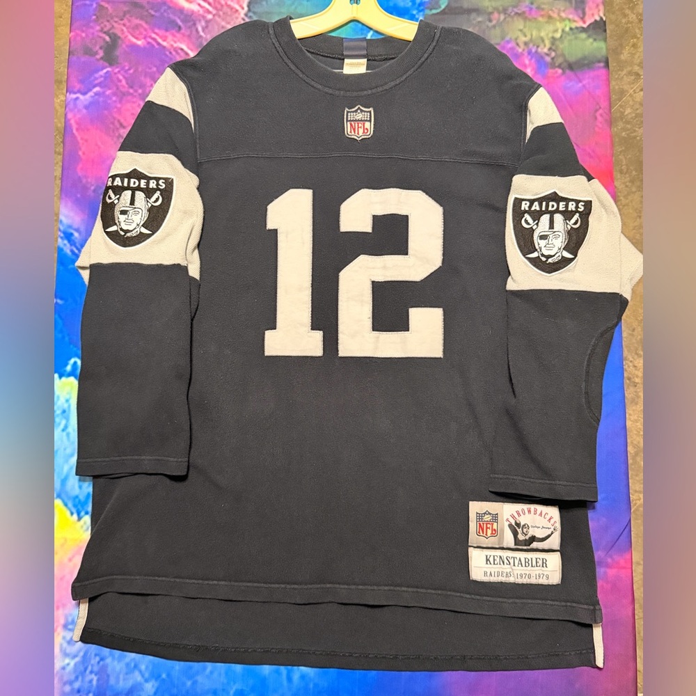 Raiders Ken Stabler Reebok Throwback Jersey